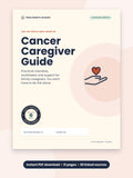 Cancer Caregiver Guide cover: for family and caregivers, 21-page instant PDF download